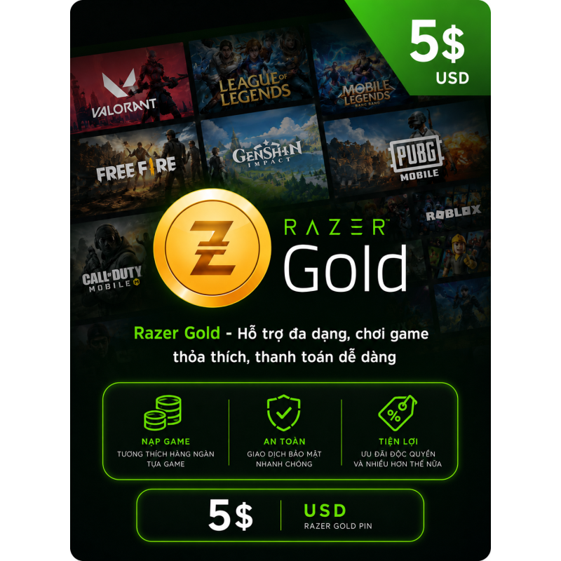 Razer Gold 5 USD